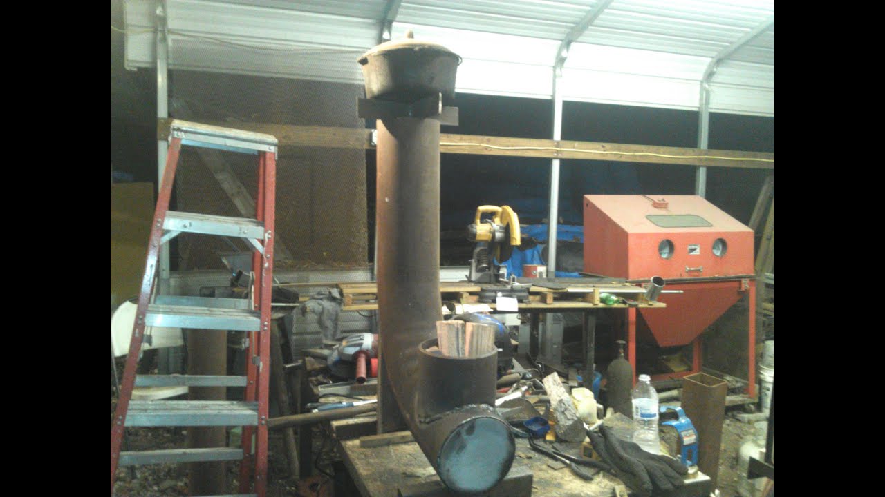 Extended Burn Time - Large Rocket Stove for Cooking, 6 Inch Round with Slow 90
