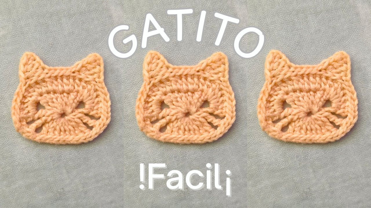 Cara de Gatito VIRAL a Crochet  | Tutorial FACIL Paso a Paso