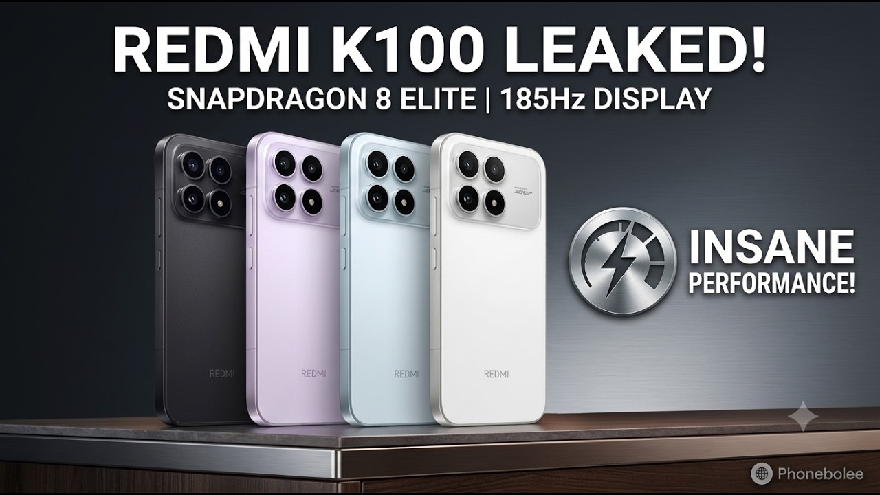 Анонс серии Redmi K100: аккумулятор на 10 000 мАч и камера 200 Мп!