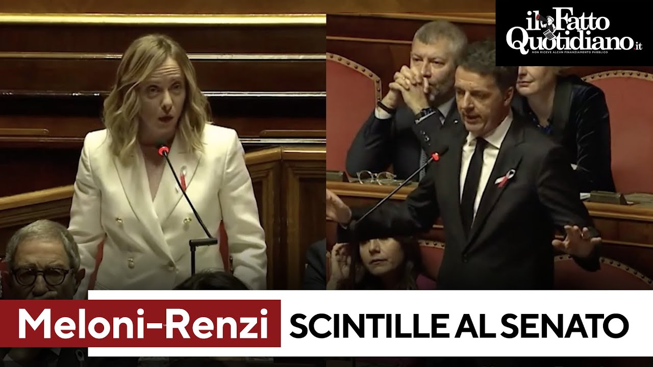 Scintille tra Renzi e Meloni: 