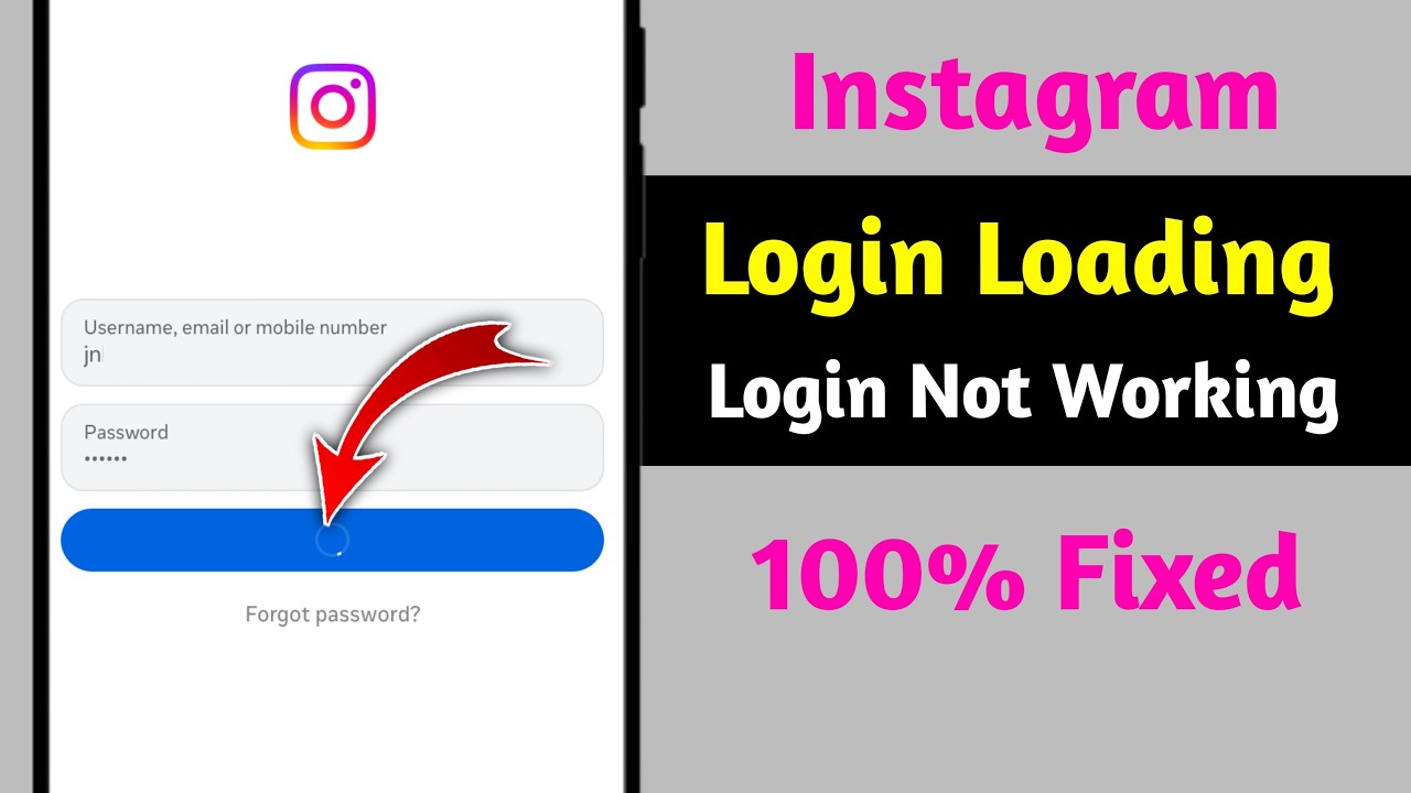 How To Fix Instagram Login Loading Problem || Login Not Working On Instagram || 2026