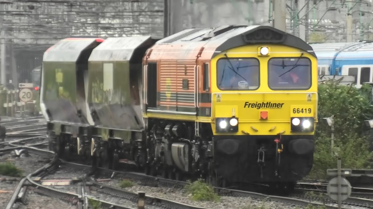 Fantastic lots of Movement Crewe Station 10/4/24 includes 37800 Taking MerseyRail 507s for Scrap