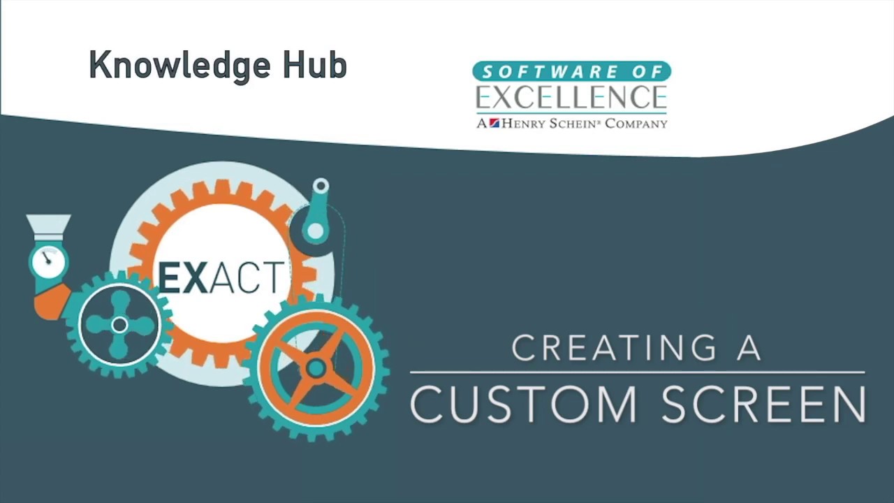 How to Create Custom Screens in Exact