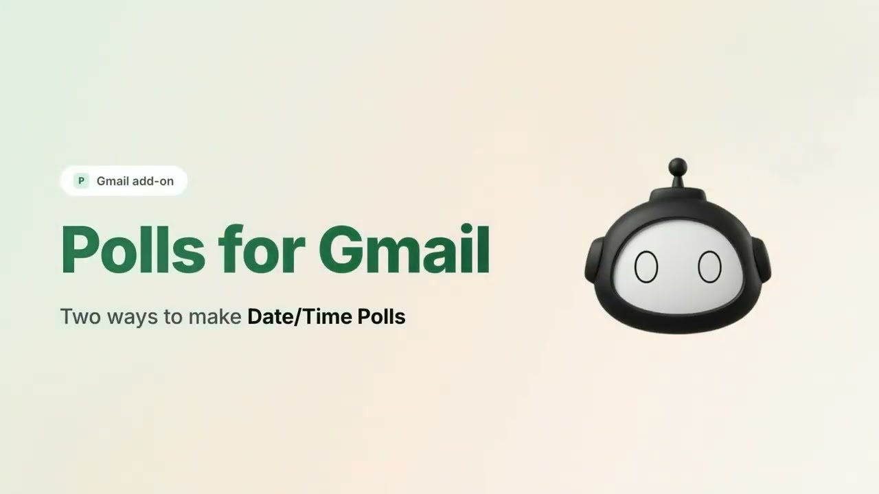 How to make Polls in Gmail to Coordinate Dates and Times