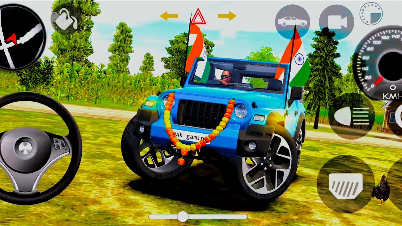 Modified Mahindra Thar😈Games:Indian Green Thar (Gadi Wala Games)Car Game Android Game #2025