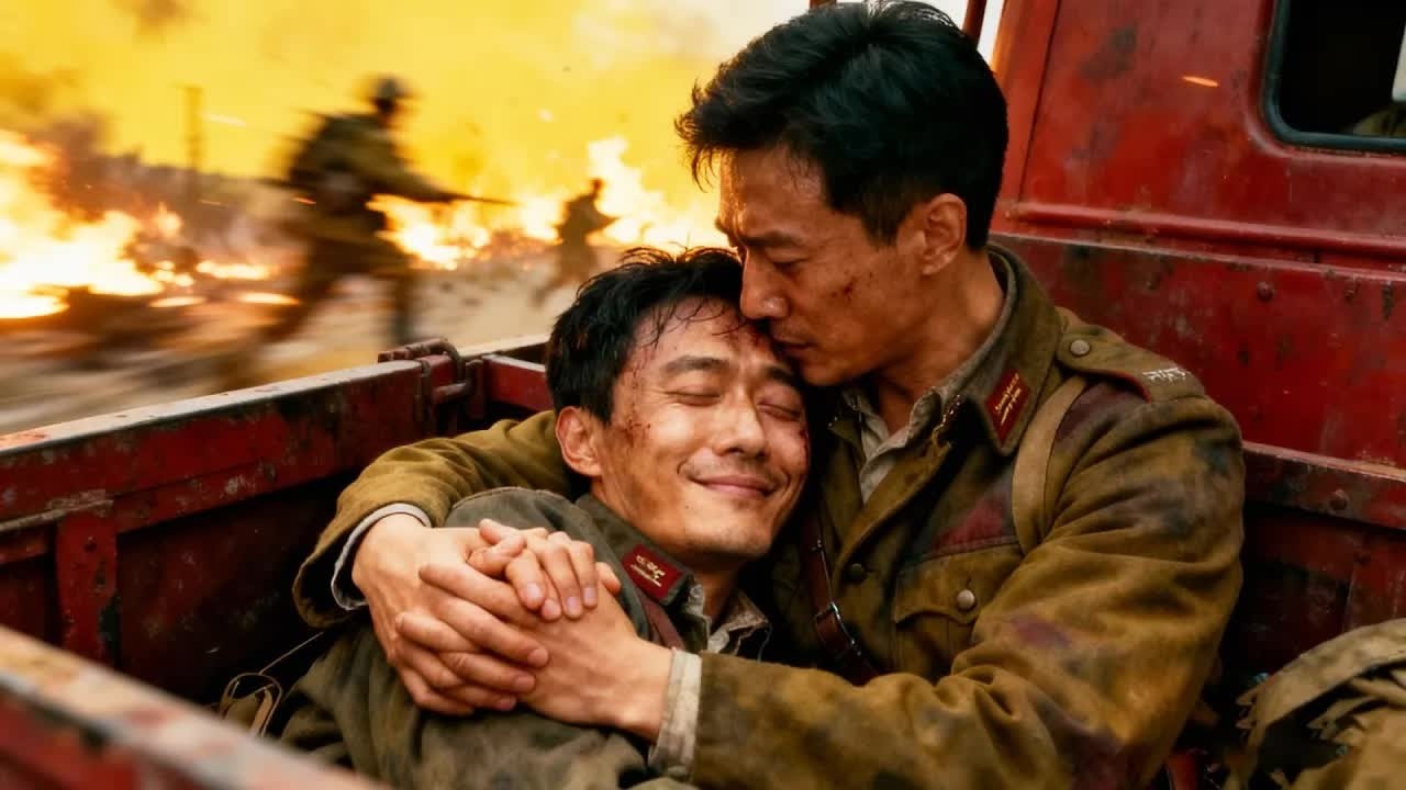 抗日戰士救援途中中彈，在同伴的呼喚中，安然閉上雙眼離去！⚔️ 抗日 Kung Fu #抗日 #電影 #功夫