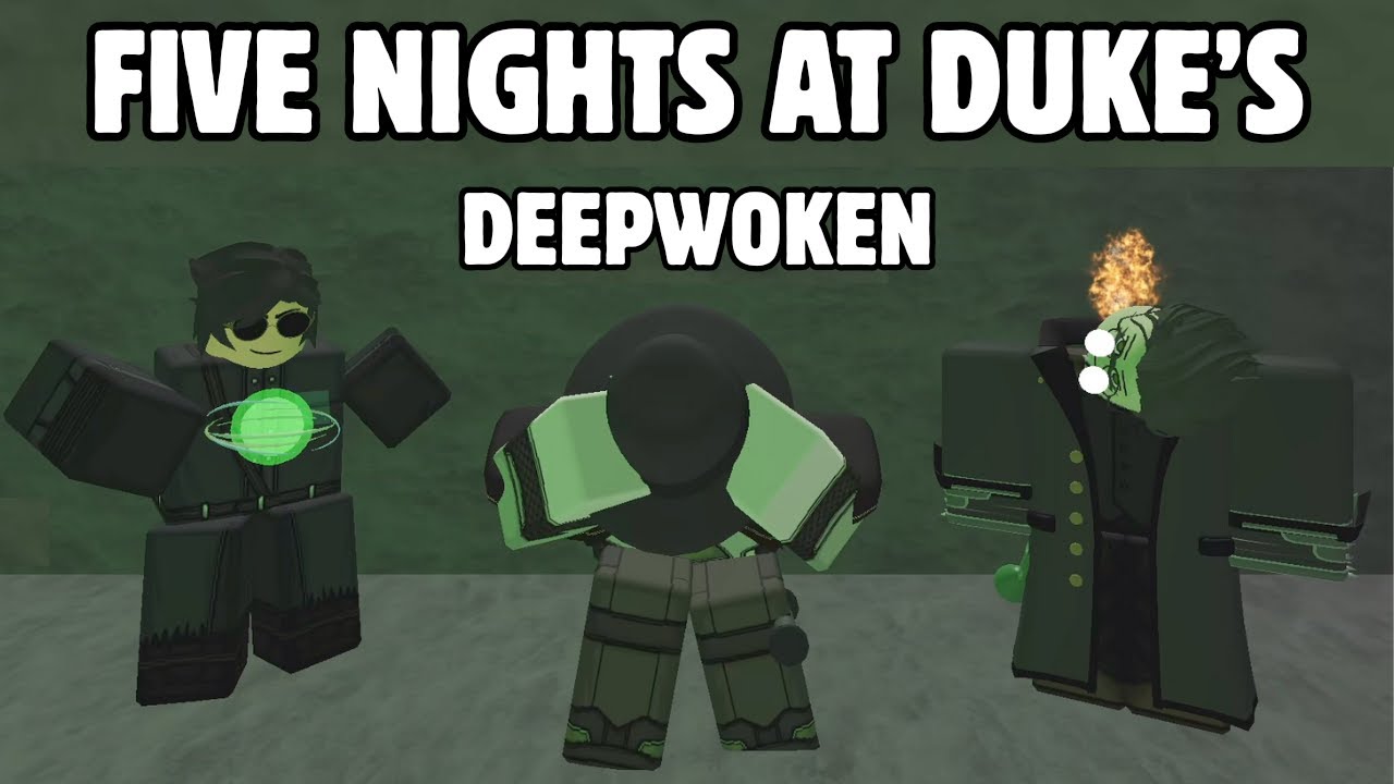 Roblox Five Nights at Duke's (Deepwoken) - Full Walkthrough (Night 1-6 + All Jumpscares)