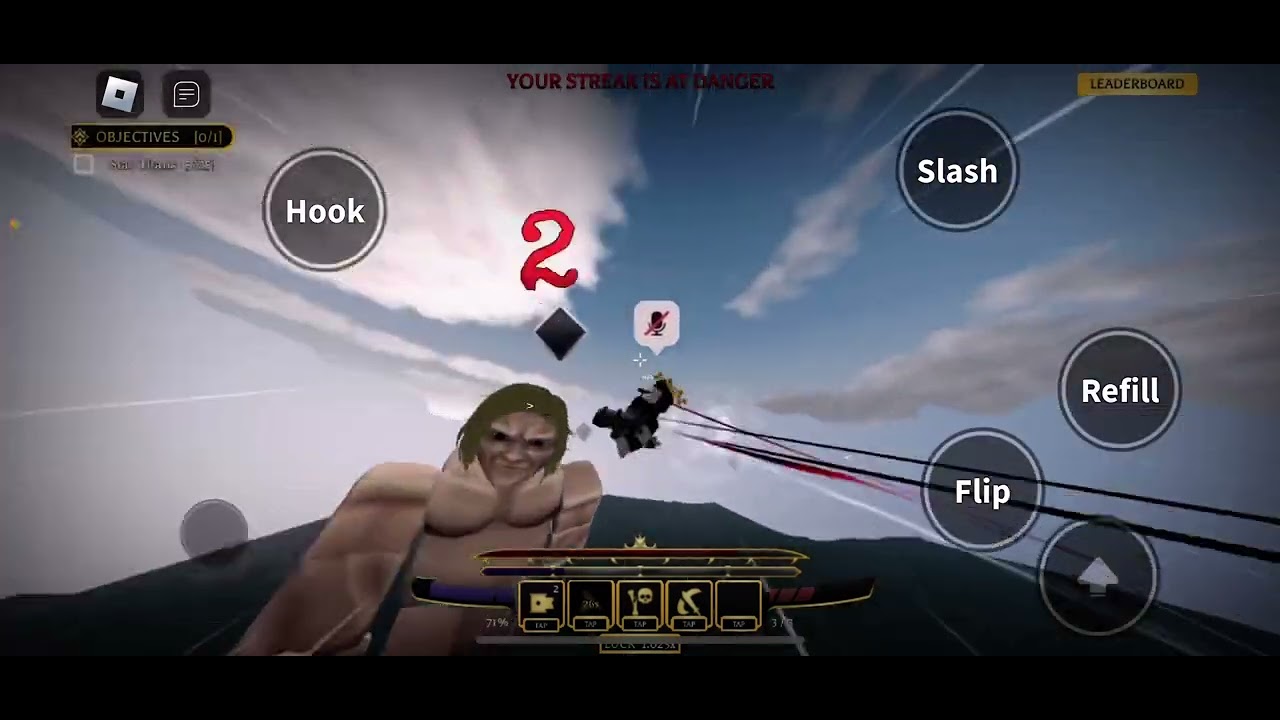 ATTACK ON TITAN REVOLUTION [Mobile Gameplay] - Hard Mode Lv. 51