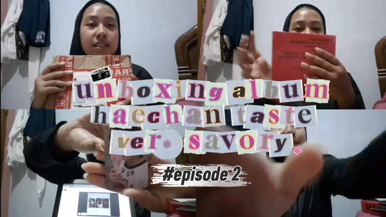 unboxing album haechan taste (savory ver)