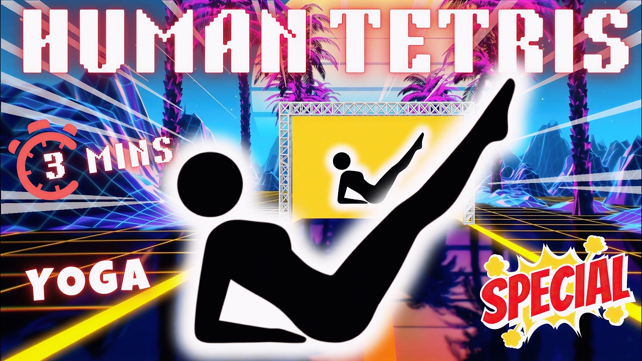 Human Tetris Waist Burn | The Wall Gets Faster Every Round! 🌪️🔥