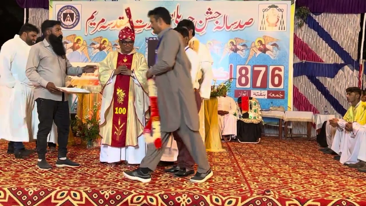 Fr. Moras OFM Cap at our annual Ziariat-e-Muqadasa Mariam at Sahiwal 2024.