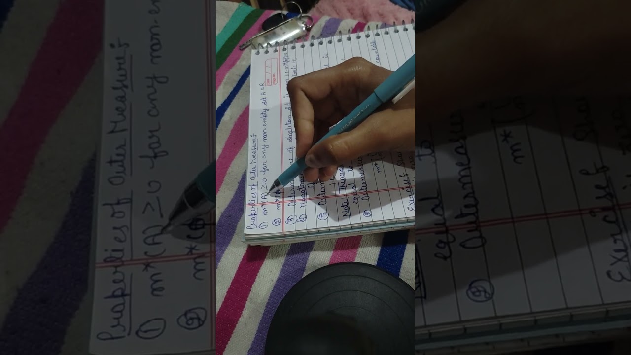 Msc mathematics topic outer measure
