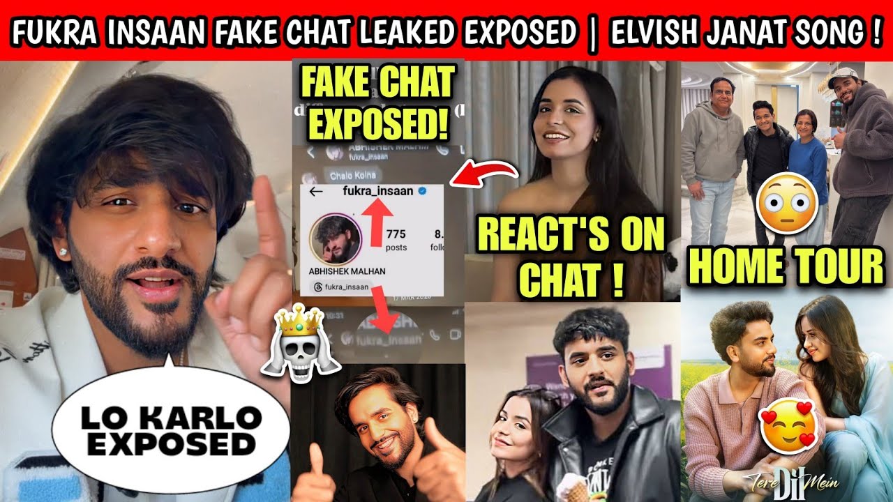 OMG!🤯 Fukra Insaan Fake Chat Leaked Got Exposed | Chitranshi On Fukra Chat's | Elvish Janat Song !