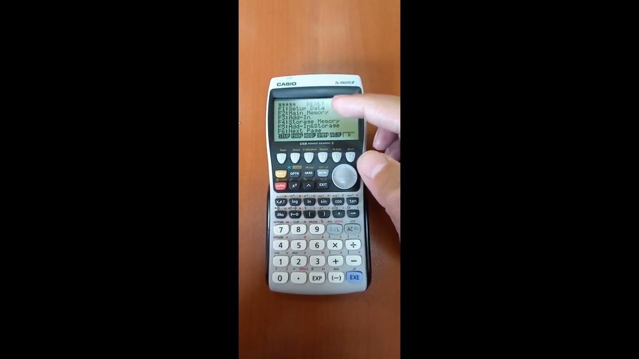 CÓMO RESETEAR TU CALCULADORA CASIO Fx - 9860GII