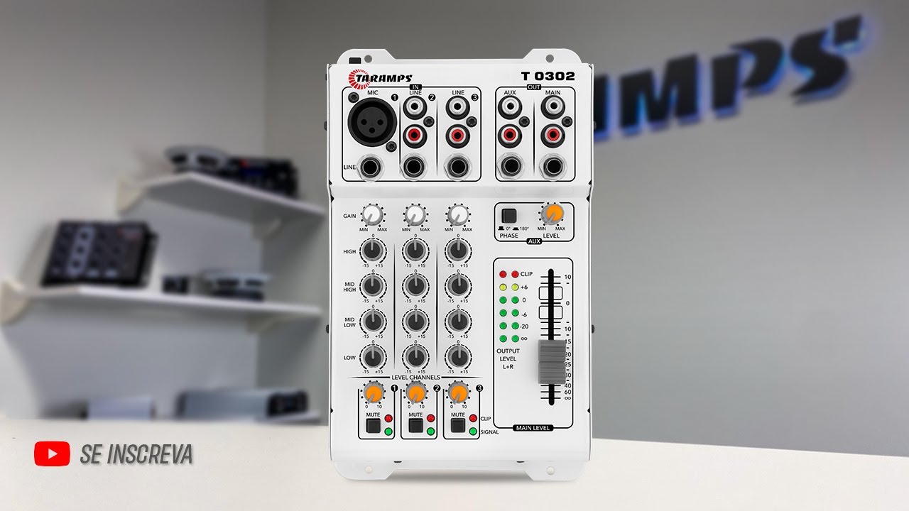 Como Regular, Conexões e exemplos | mesa de som Taramps T-0302