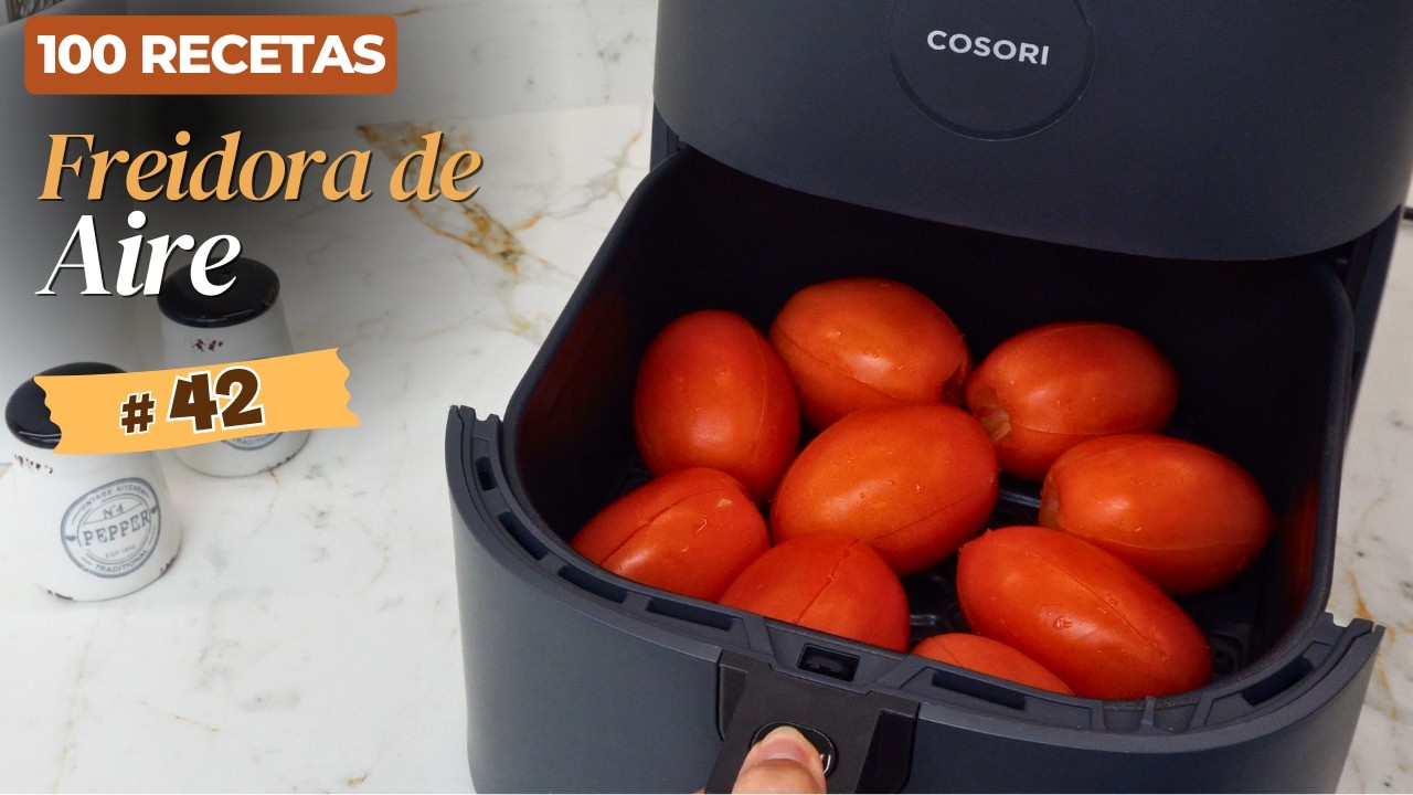 🔥🍅  SALSA de TOMATE Casera en Freidora de Aire: ¡Rápida, DELICIOSA y con Zero Desperdicio! ♻️👌