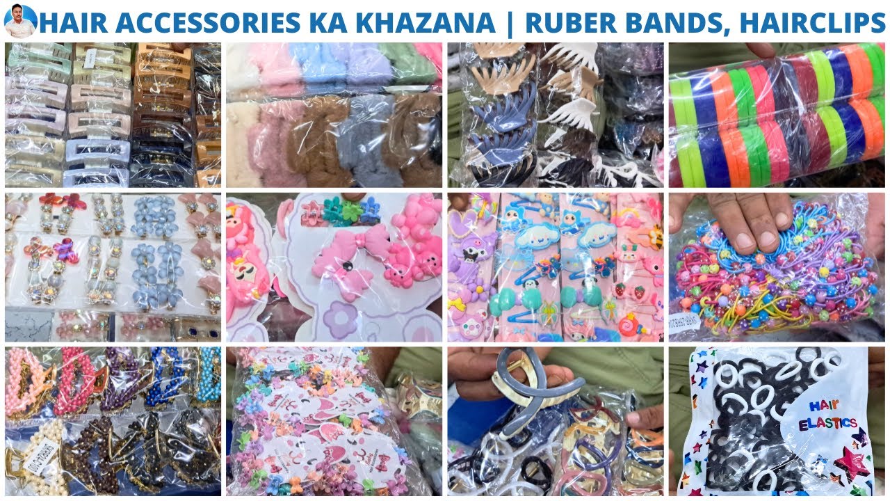 Unlimited Hair Accessories at Cheapest Rate Collection in Kolkata | Rubber Bands, Clutcher and more
