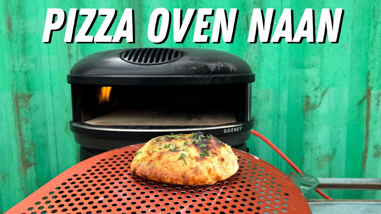 Pizza Oven Naan | Garlic Butter Naan Recipe