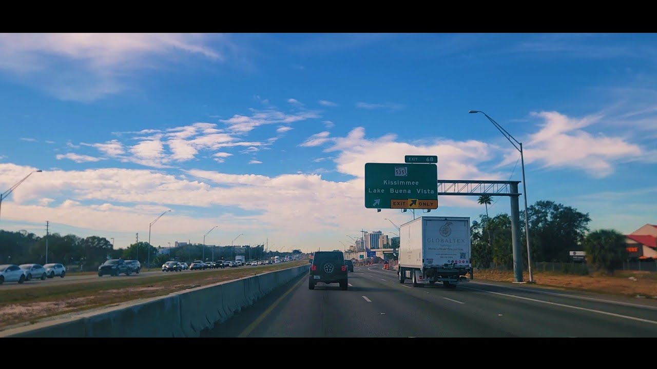 I-4 West Expressway Orlando Florida Driving Tour 