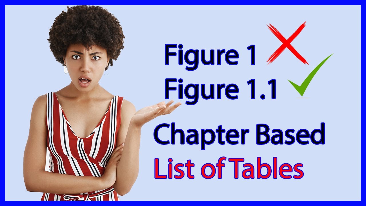 #chapter-based list #figure ,#table numbers, manually and #automatically for thesis or #dissertation
