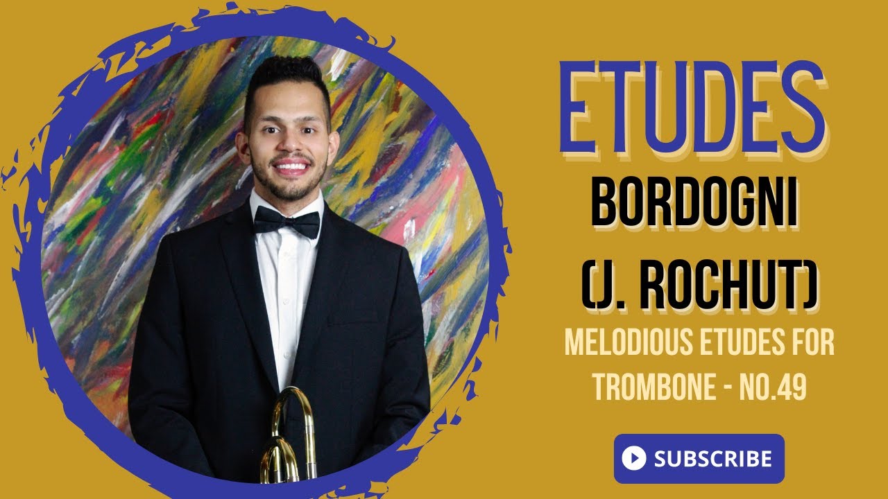 Bordogni (J. Rochut) - Melodious Etudes for Trombone - No.49 | Felipe Brito, trombone