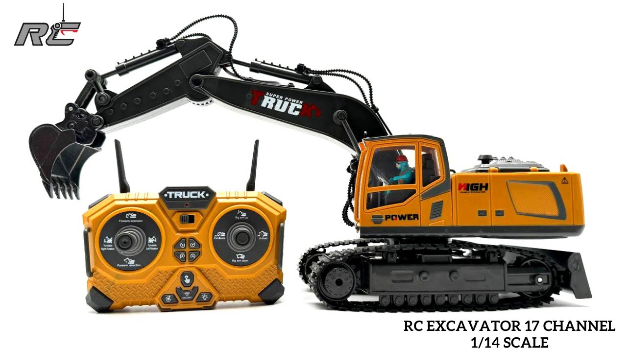 HD Miniature | New 2024 RC Excavator 17 Channel 1/14 Scale - Part 1