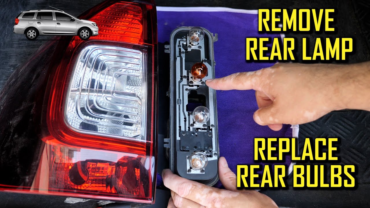 Rear Lamp Remove and Bulbs Replace Logan 2 MCV Stepway - Cum scoti lampa spate Logan 2 MCV