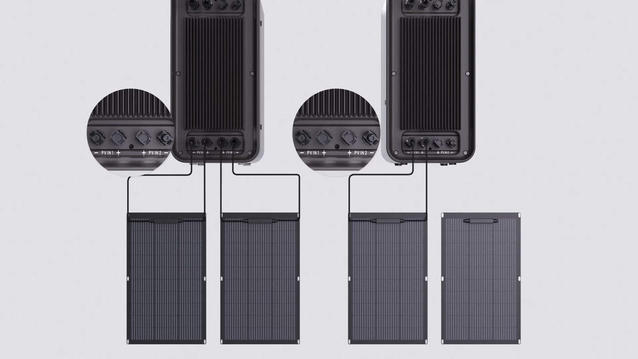 Advanced Dual MPPT Setup! 2-MPPT Microinverter + 2 Batteries(B2500) + 4 Panels