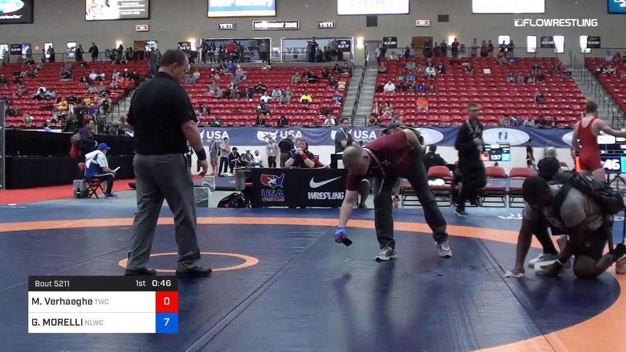 79 Kg Rnd Of 16 Martin Verhaeghe Tiger Wrestling Club Vs GENO MORELLI Nittany Lion Wrestling Club