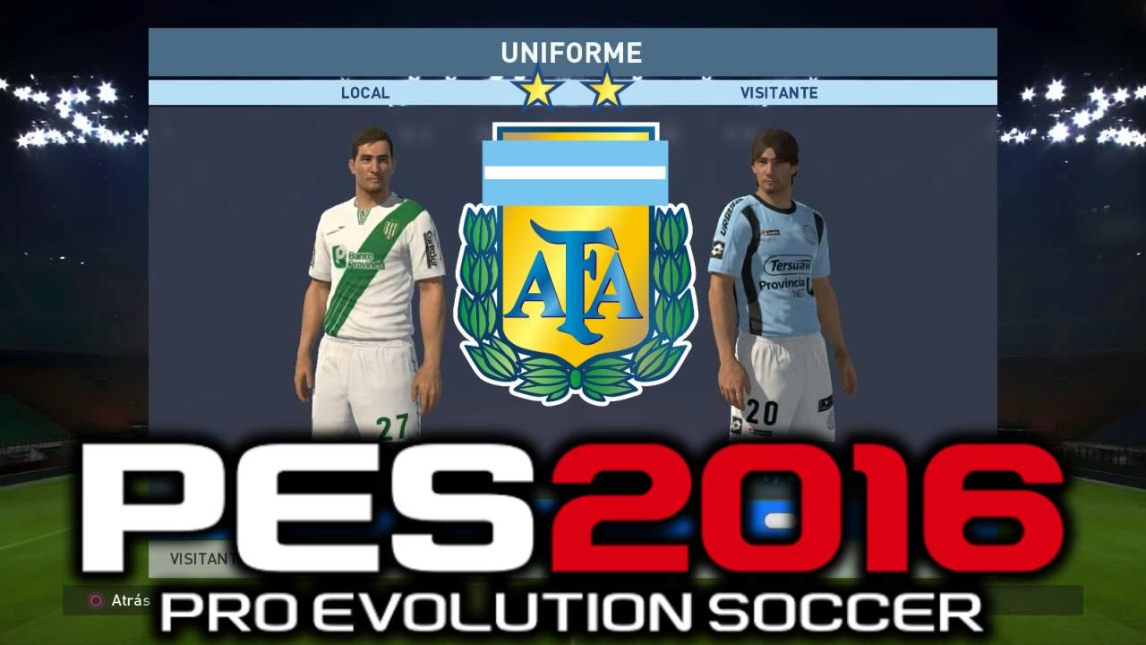 Pro Evolution Soccer 2016 Liga Argentina Kits