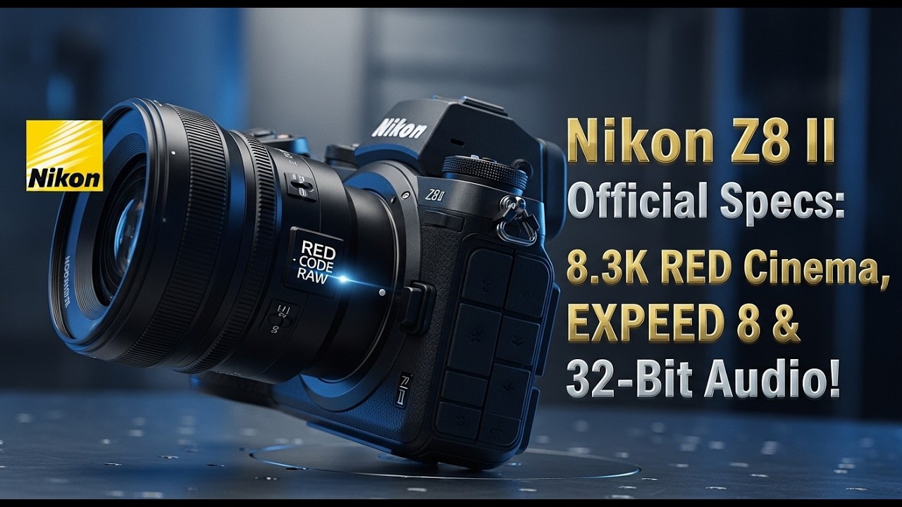 Nikon Z8 II Official Specs: 8.3K RED Cinema, EXPEED 8 & 32-Bit Audio!