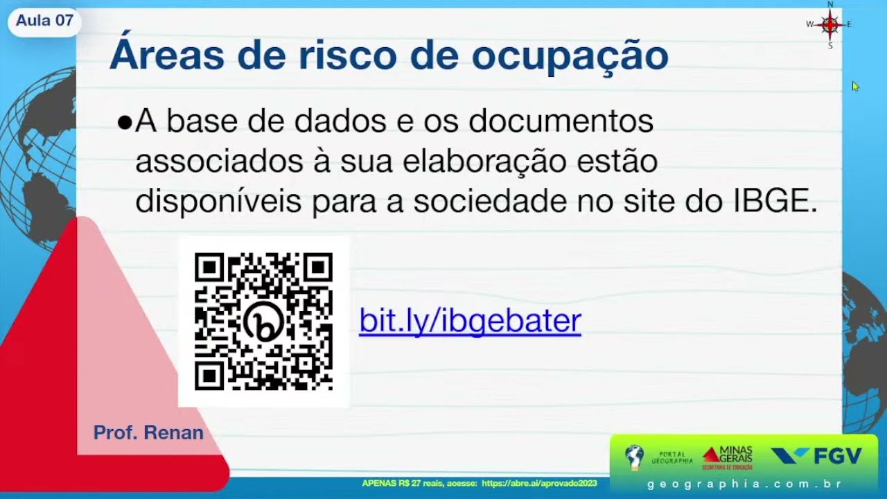 &Aacute;reas de risco de ocupa&ccedil;&atilde;o no Brasil - GEOGRAFIA | SEEMG 2023 | FGV