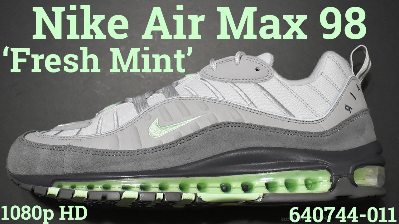 Nike Air Max 98 'Fresh Mint' 640744-011 (2019) An Unboxing and Detailed Look! Grey Green Gray
