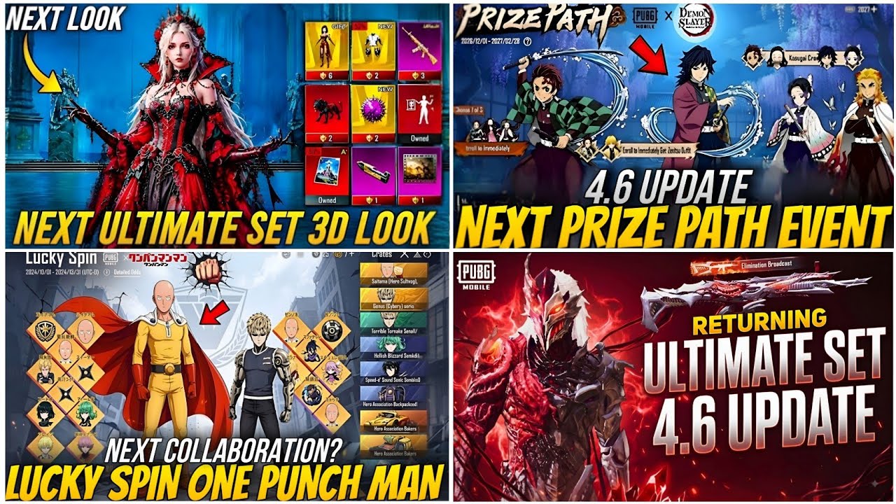🔴NEXT ULTIMATE SET BGMI 4.6😍| NEXT PRIZE PATH IN BGMI ONE PIECE 🔥| NEXT RETURNING ULTIMATE SET BGMI