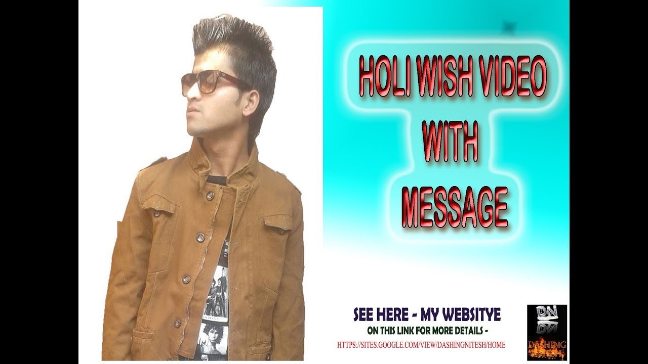 #Holi festival wish with #Social message by #Nitesh pandey