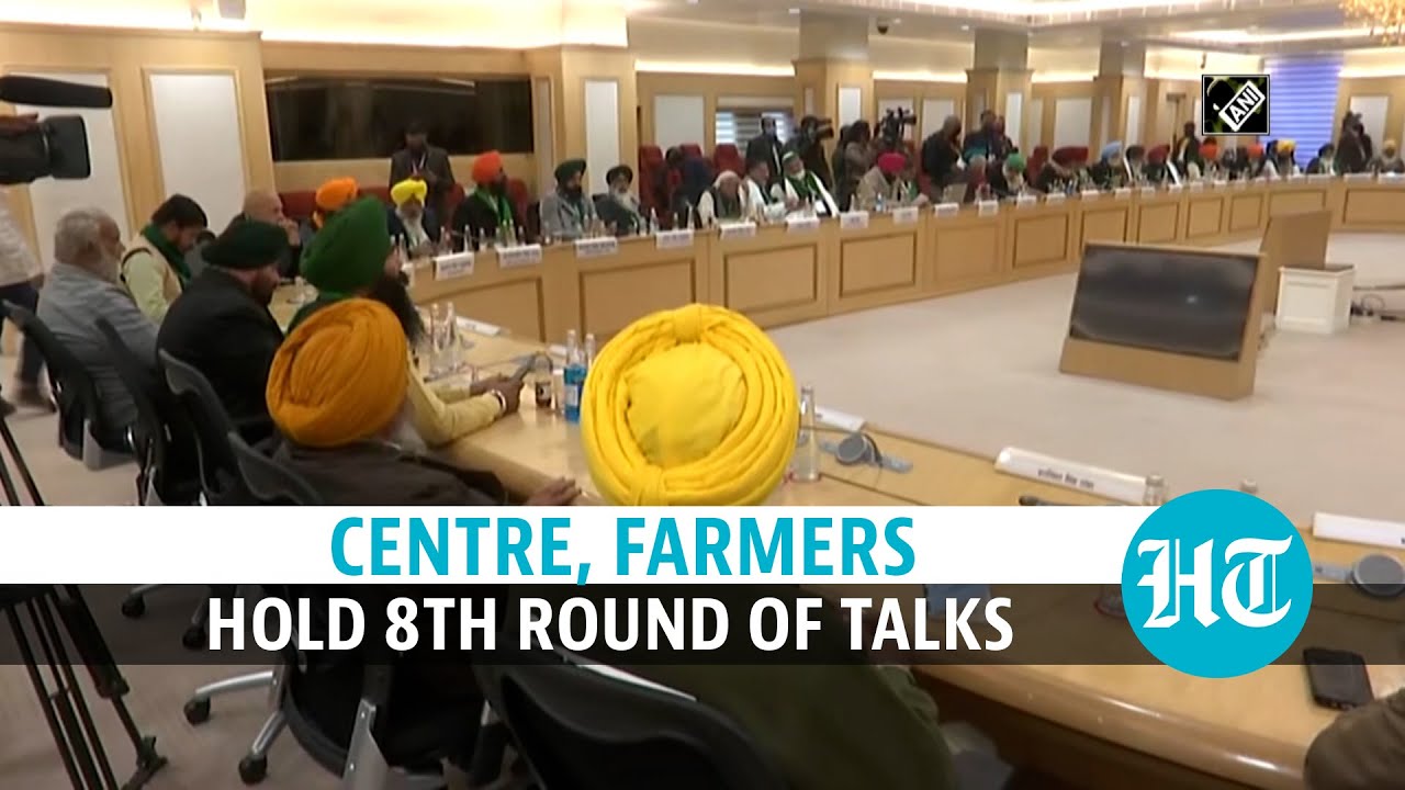 Watch: Farmers, Centre hold 8th round of talks to find &lsquo;solutions&rsquo; amid protest