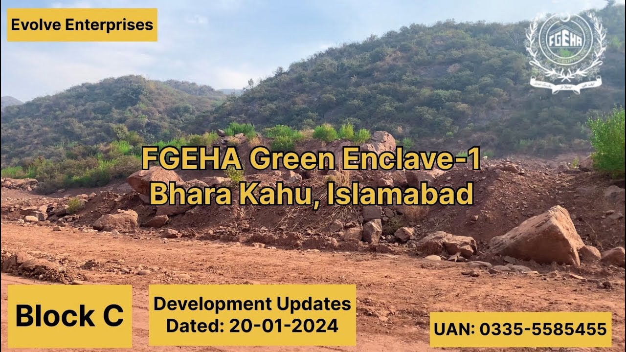 Green Enclave 1 Bhara Kahu Block C & D Development Updates 20-01-2024 | FGEHA | Housing Foundation