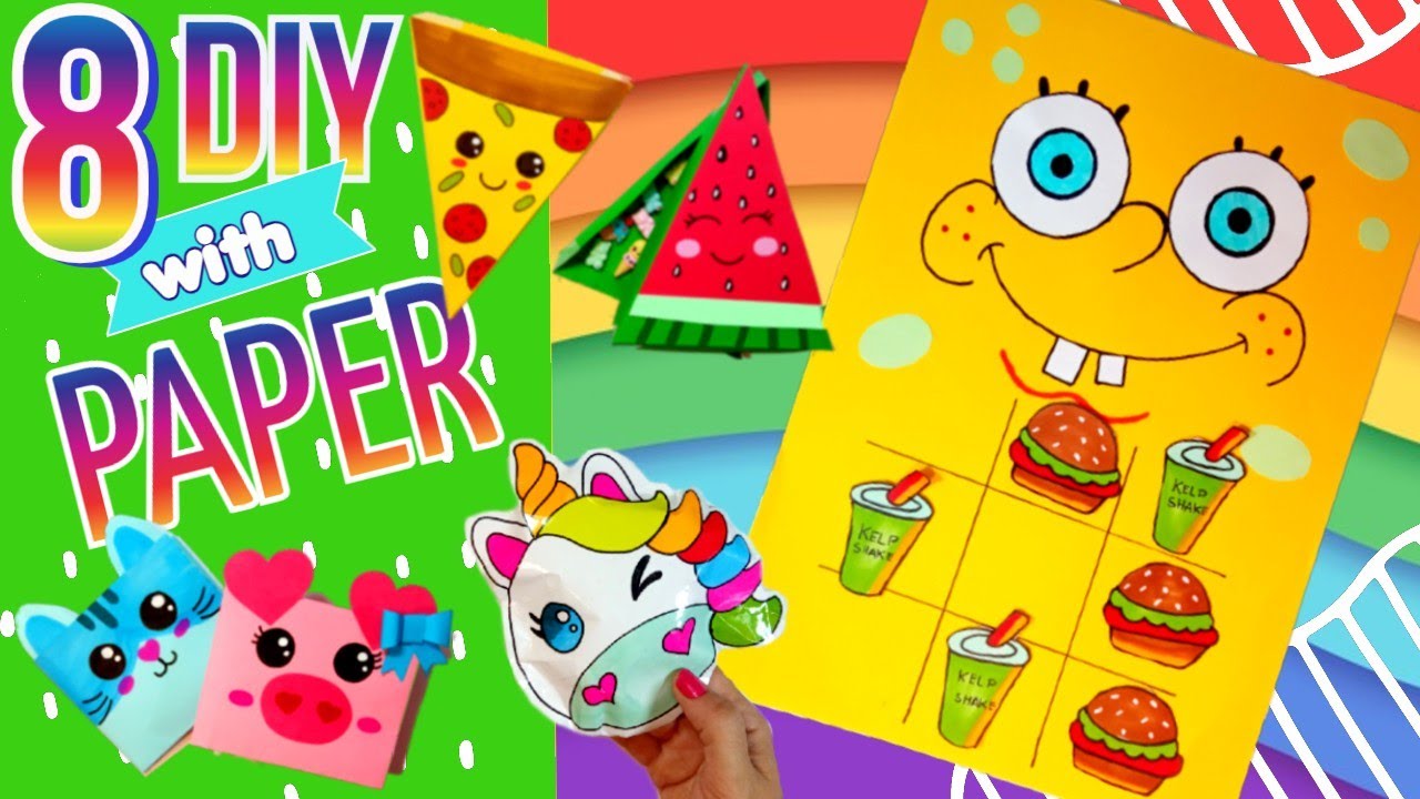 Easy paper crafts for kids Cute Origami Knutselen met Papier basteln mit Papier Kinder Kawaii