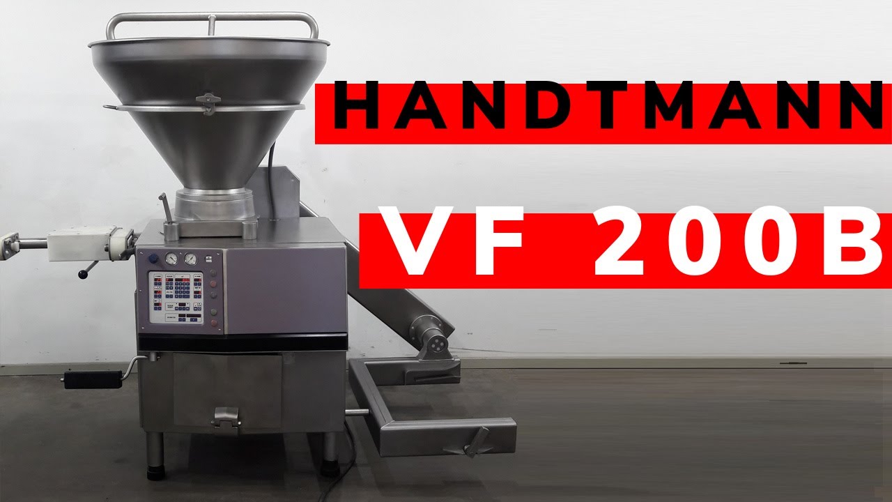 Nadziewarka pr&oacute;żniowa Handtmann VF 200b z obkręcarką i podtrzymką.