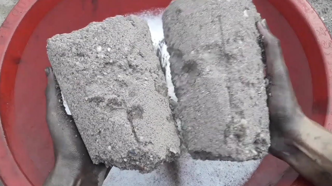 Mud cones❤️dusty mouthwatering water dry crumbling+crumbling in foamy water ASMR crumbling 💦😴😴