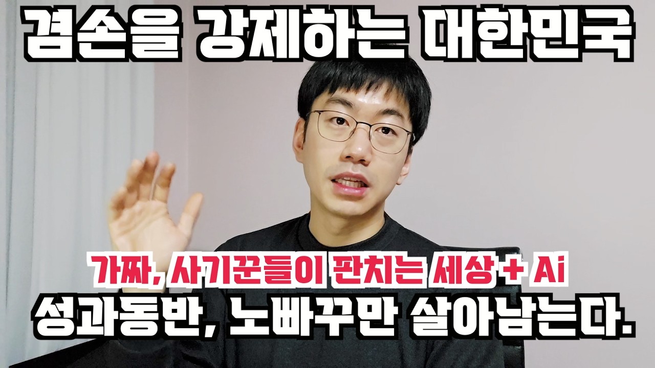 겸손 뒤에 무능을 숨기고, 겸손을 강제하는 유교문화 단점 = 한국에 가짜, 사기꾼들이 많은 이유