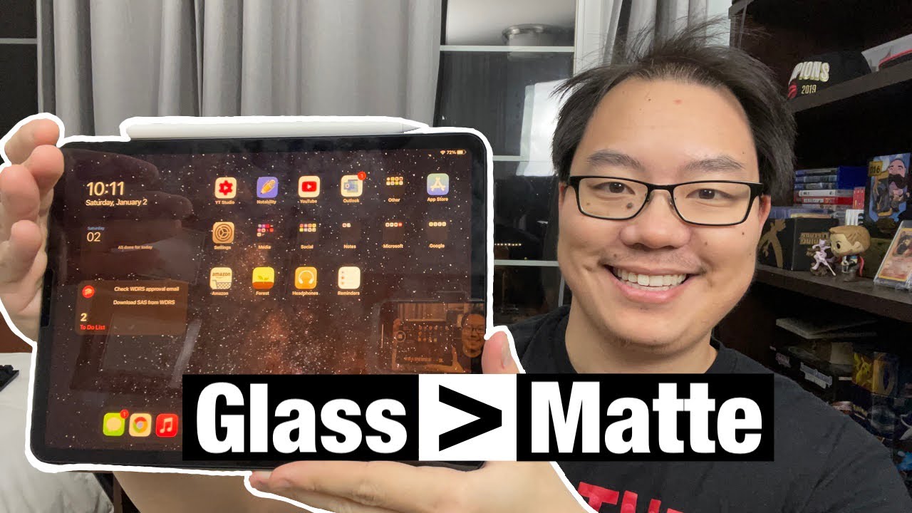 Защитное стекло для iPad Pro: бумажное или закаленное стекло ESR