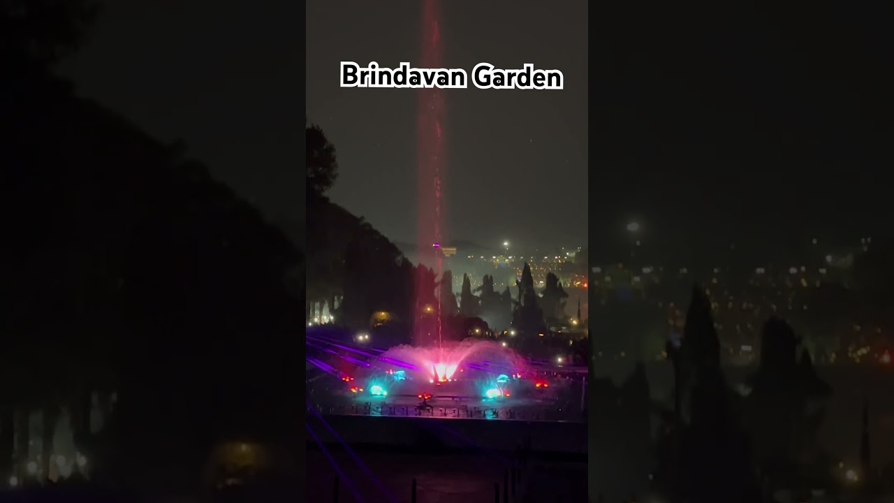 Brindavan Gardens Mysore Light Show Video Dancing Musical Fountain KRS Dance