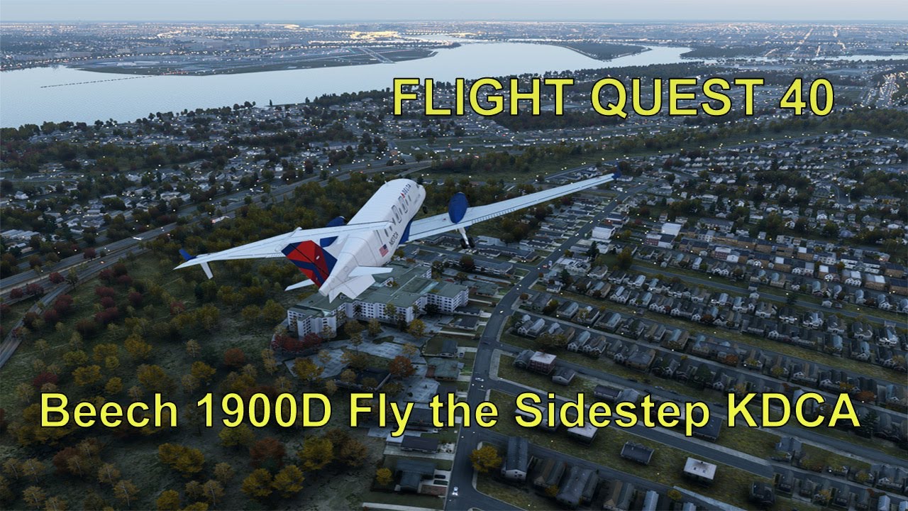 Beechcraft 1900D From Fredrick MD to Washington DC. Part 2 of Most Challenging airport for Pilots.