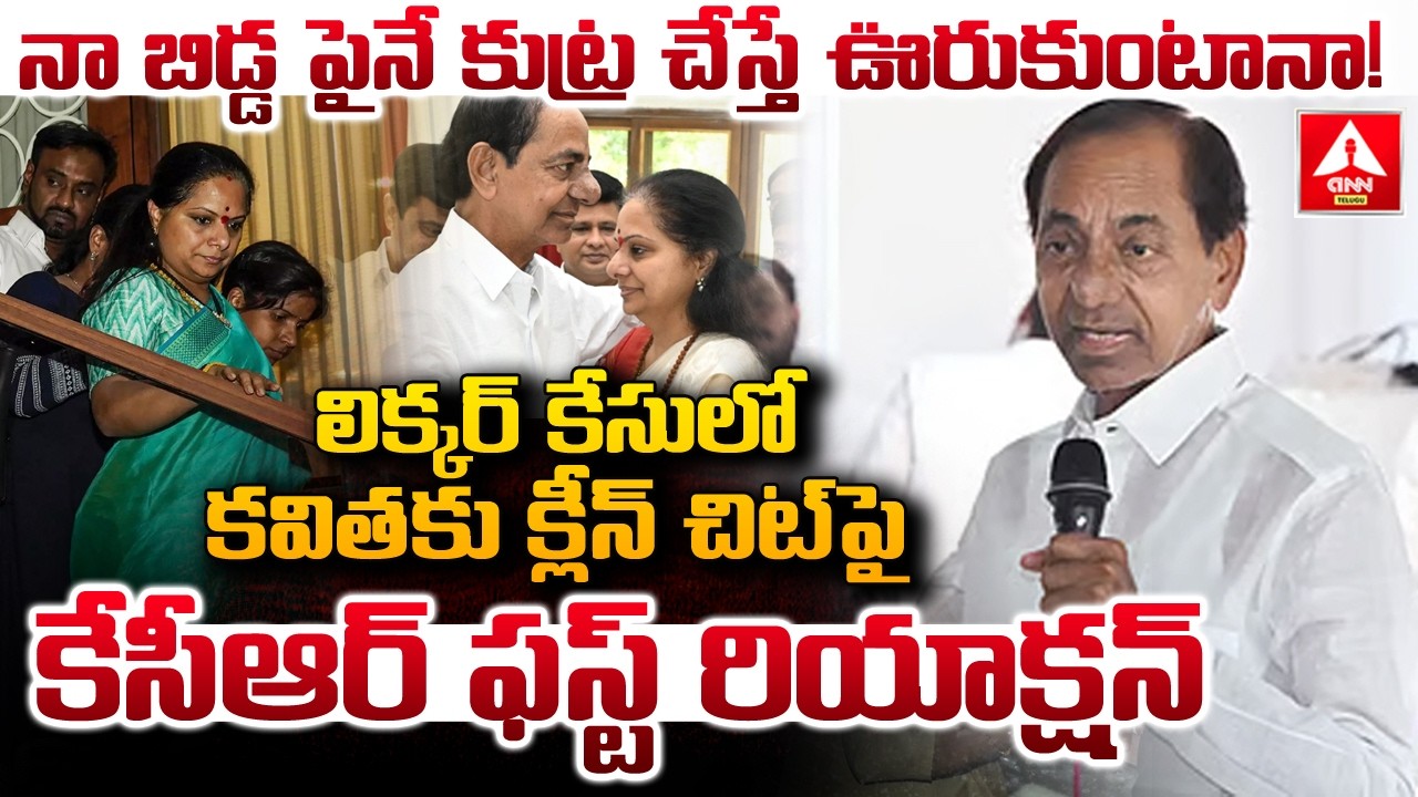 లిక్కర్ కేసులో కవితకు క్లీన్ చిట్ పై కేసీఆర్ ఫస్ట్ రియాక్షన్..! | KCR First Reaction On Kavitha