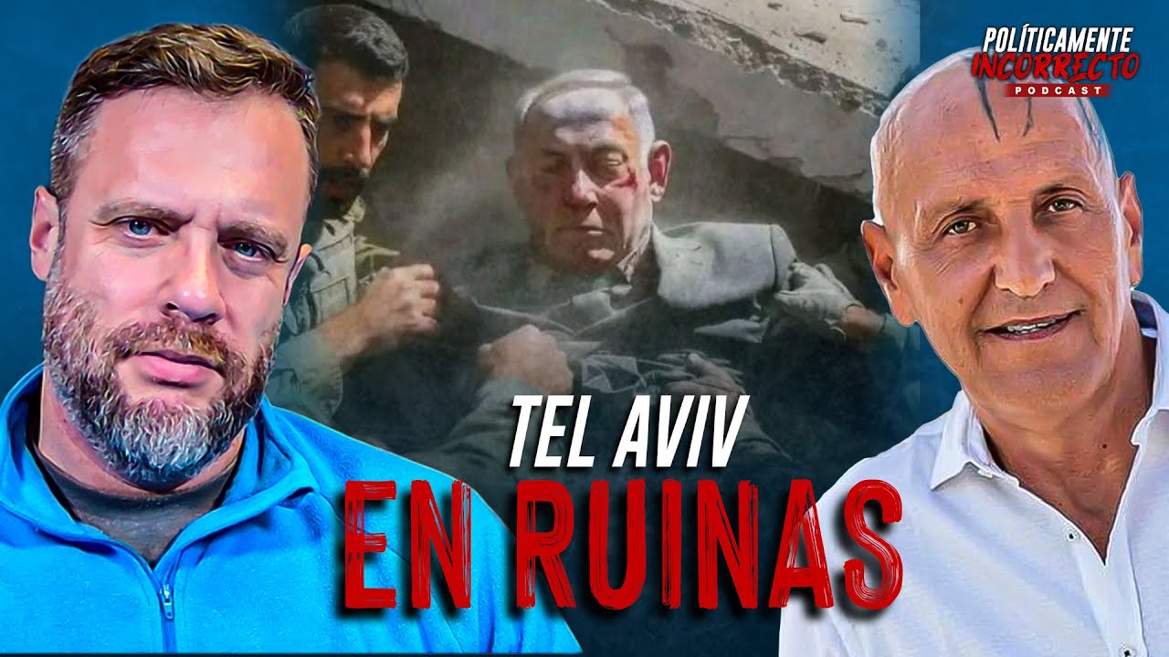 TEL AVIV EN RUINAS Y NETANYAHU EN IA