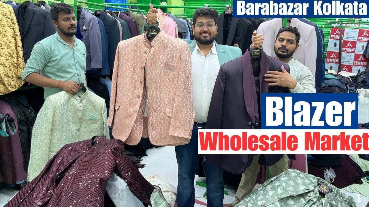 Kolkata Blazer Wholesale Market : Mens Blazer with 3pc Suit Barabazar | Blazer World Location