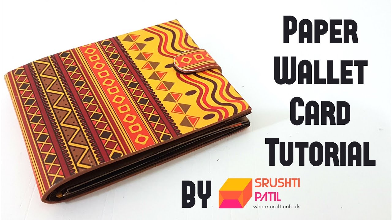 Paper Wallet Card Tutorial by Srushti Patil | Eco-friendly Photo Wallet