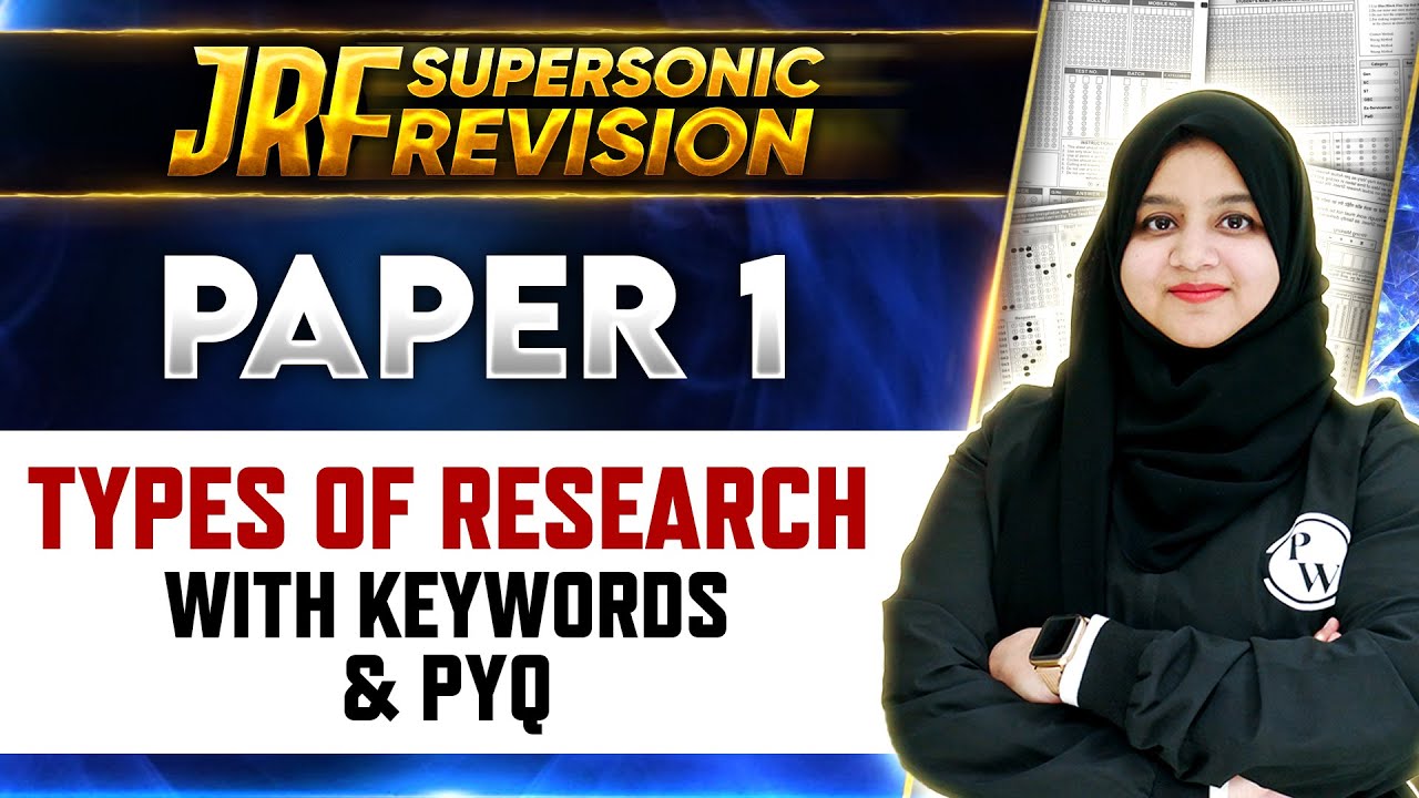 UGC NET Paper 1 : Types of Research with Keywords and PYQ for UGC NET Exam | Gulshan Akhtar
