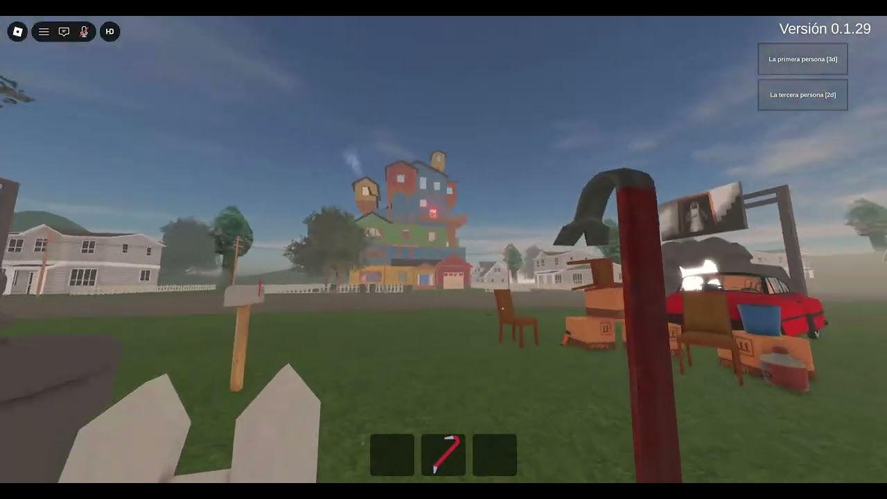 jugando angry neighbor en roblox
